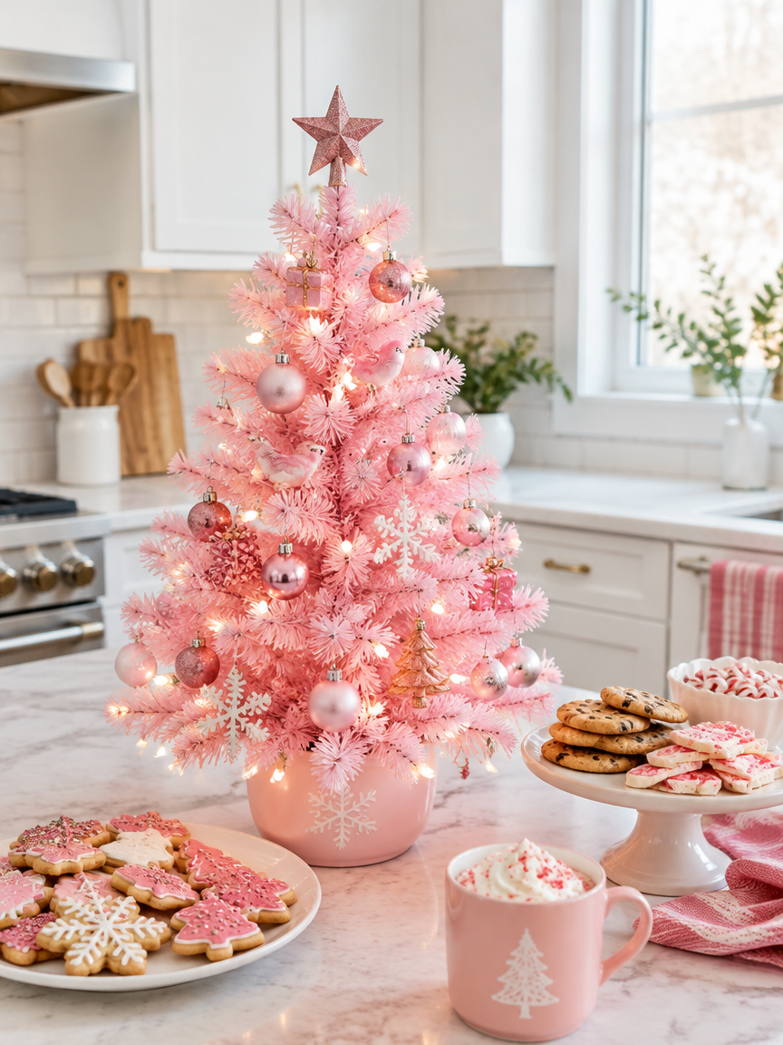 Pink Kitchen Mini Tree