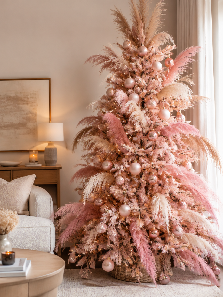 Pink Pampas Grass Tree