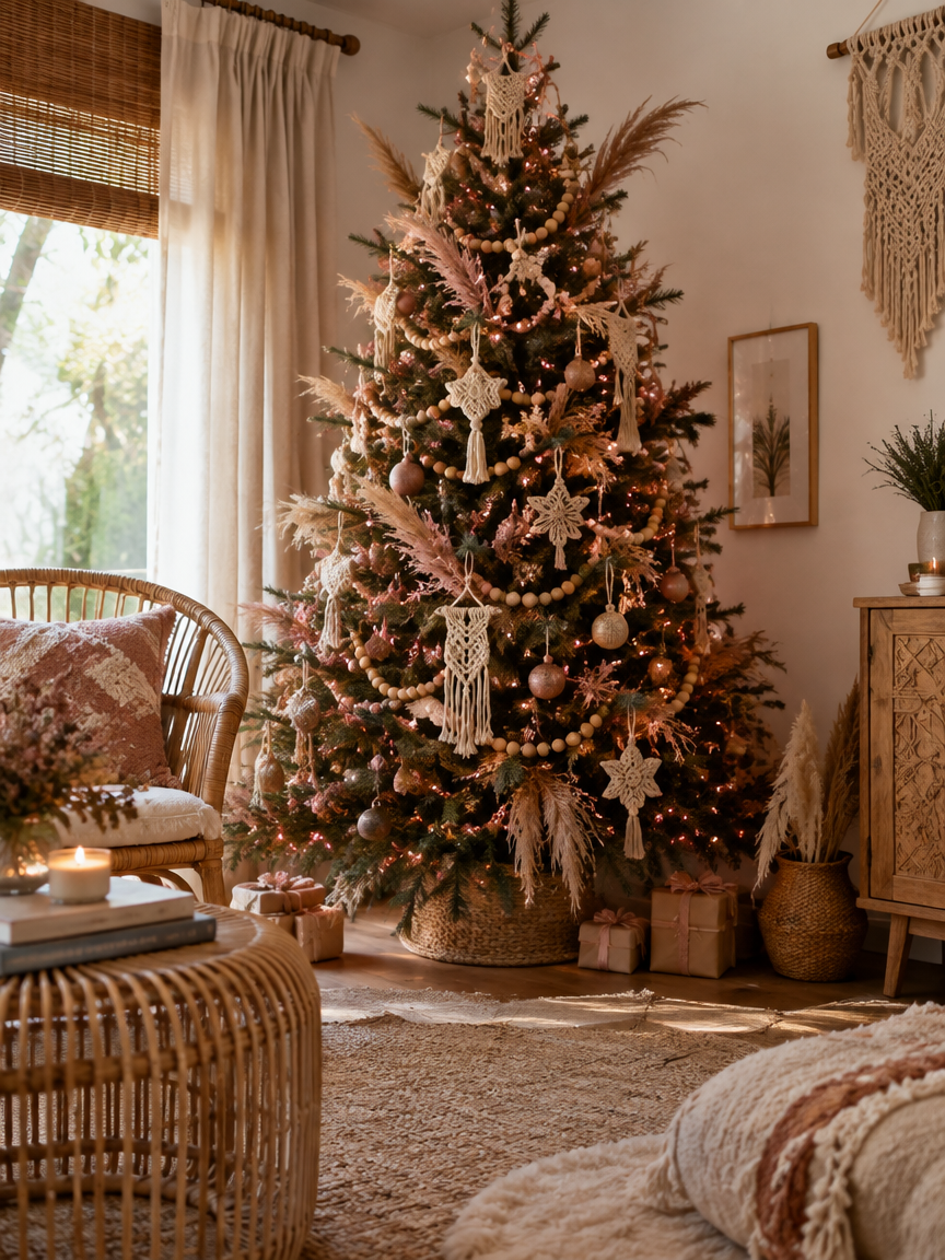 Dusty Rose Boho Tree
