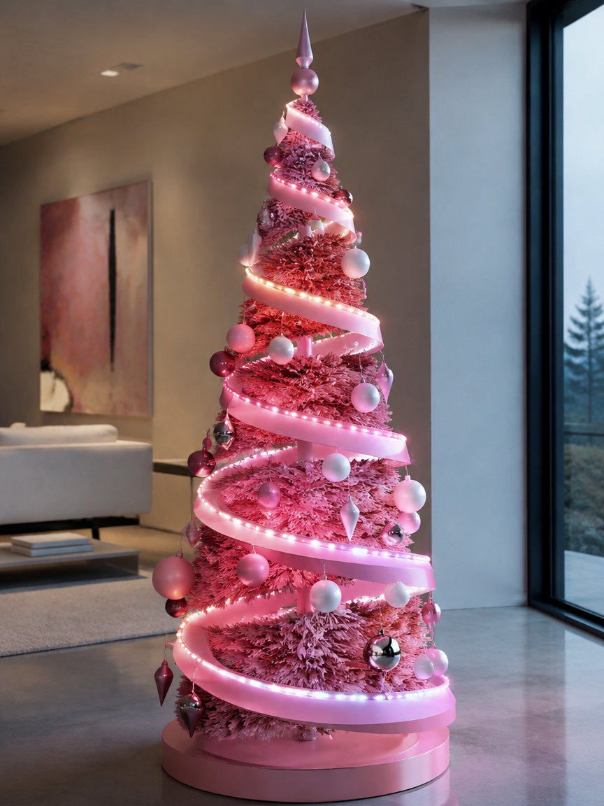 Pink Spiral Tree
