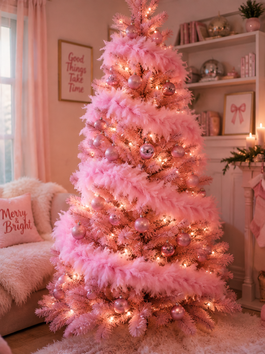 Pink Feather Boa Tree