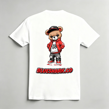 Red Cap Bear — White