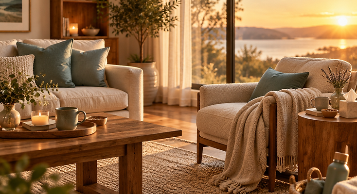 Warm cozy home interior