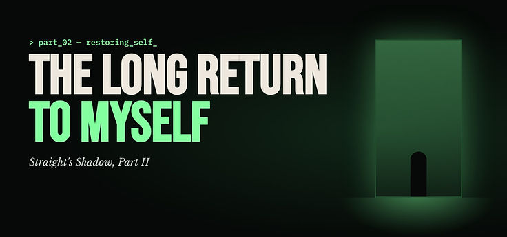 Part II — the long return to myself