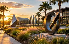 Lake Nona, Central Florida; AI-generated editorial illustration