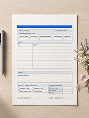 Wedding Planning Checklist template
