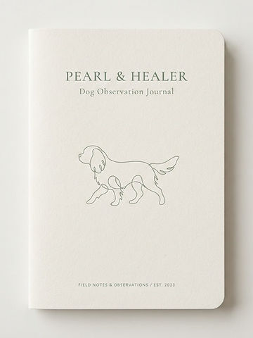 Pearl & Healer Dog Observation Journal cover
