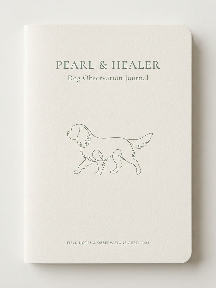 Pearl & Healer Dog Observation Journal cover