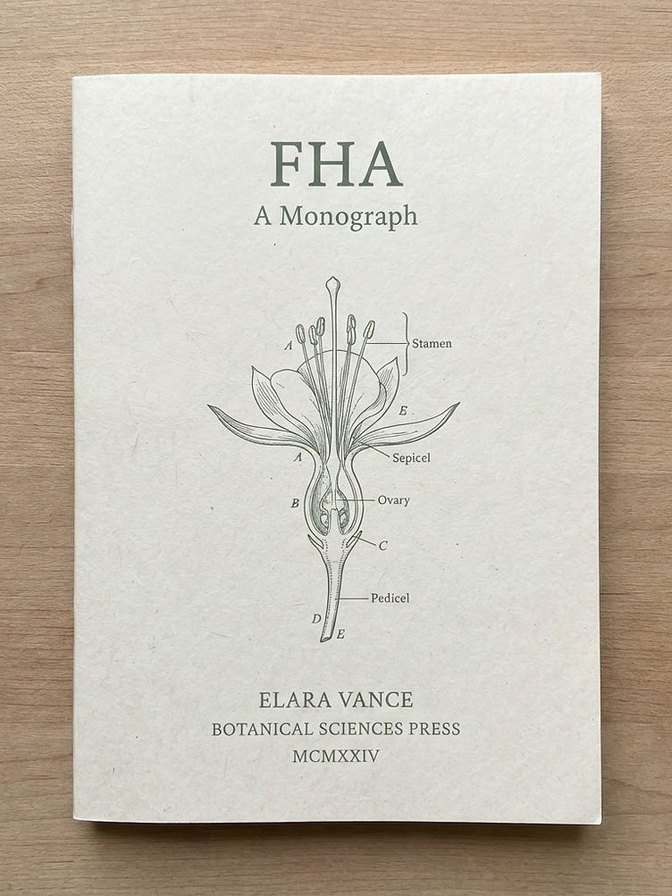 The FHA Monograph cover