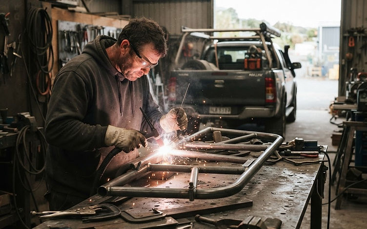 Inside the 4x4 Fabrications workshop