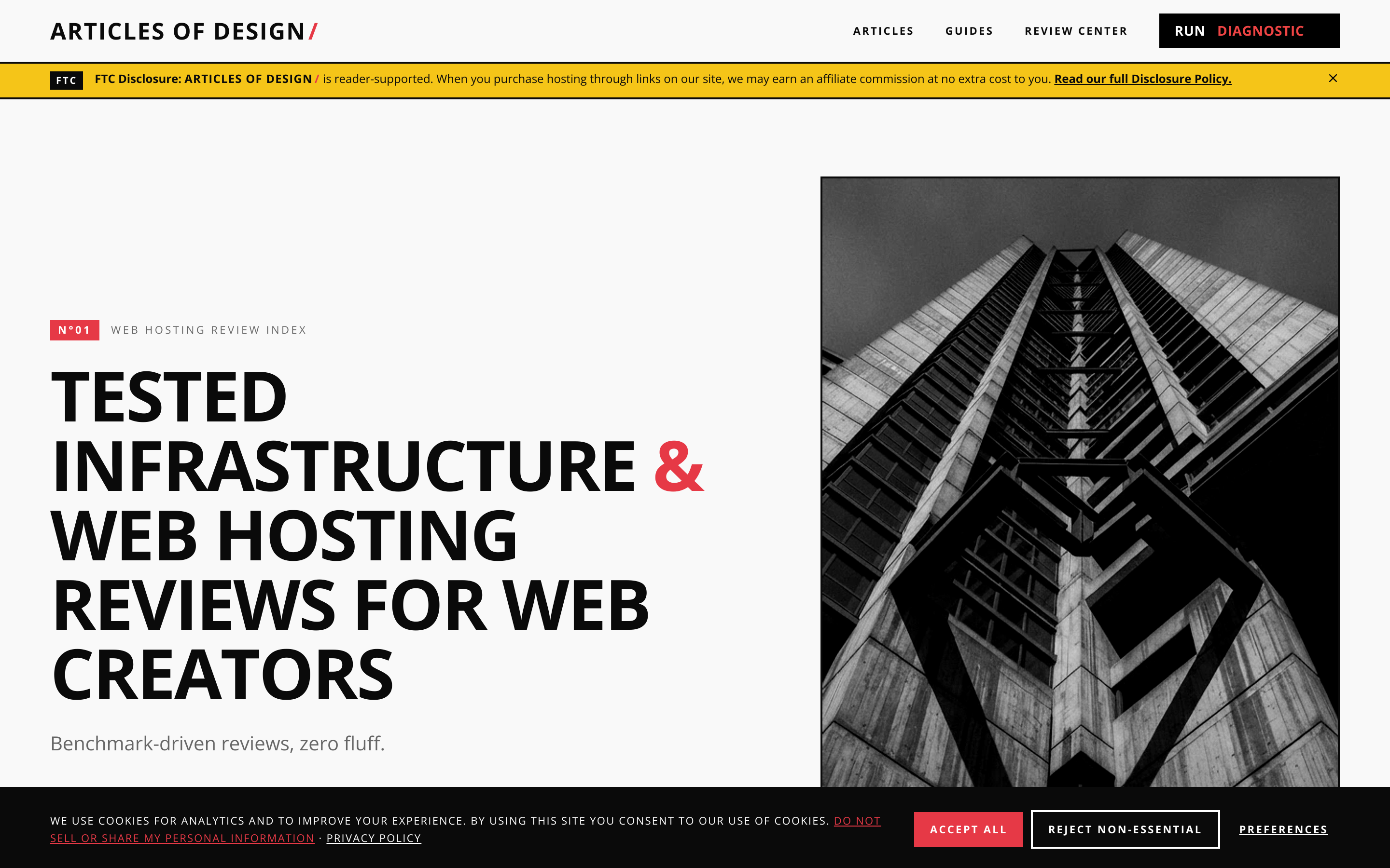 Web Hosting Architecture — affiliate and review platform