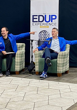Joe Sallustio recording The EdUp Experience in the studio