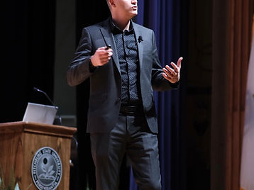 Joe Sallustio presenting at Fitchburg State University