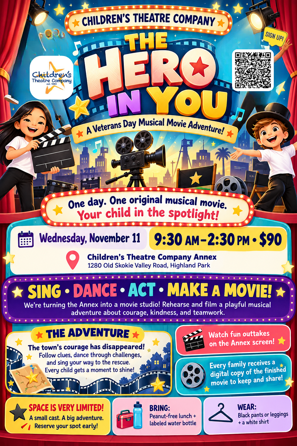 The Hero in You: A Musical Movie Adventure flyer