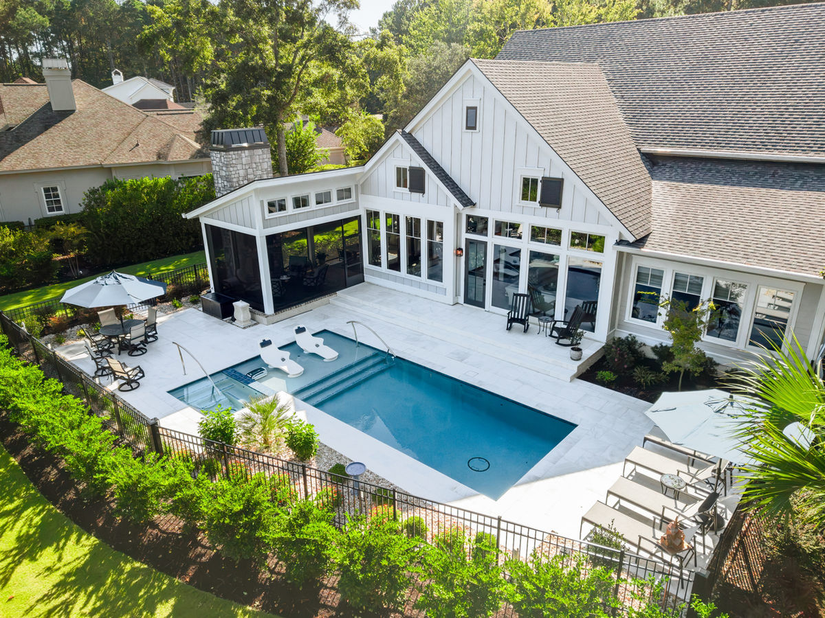 Berkeley Hall White Marble Pool Deck — photo 6, Berkeley Hall, Bluffton, SC