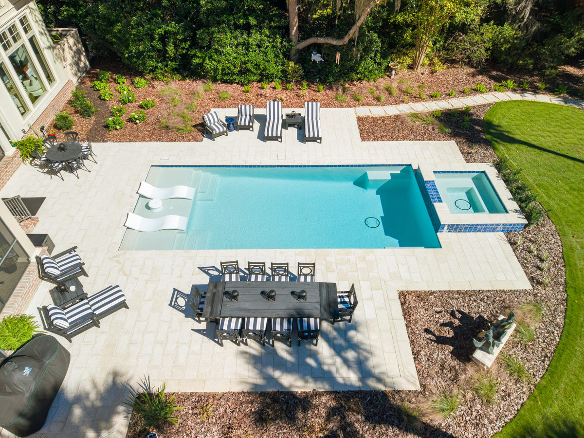 Colleton River Pool Deck — Artistic Shell Stone — photo 7, Colleton River, Bluffton, SC