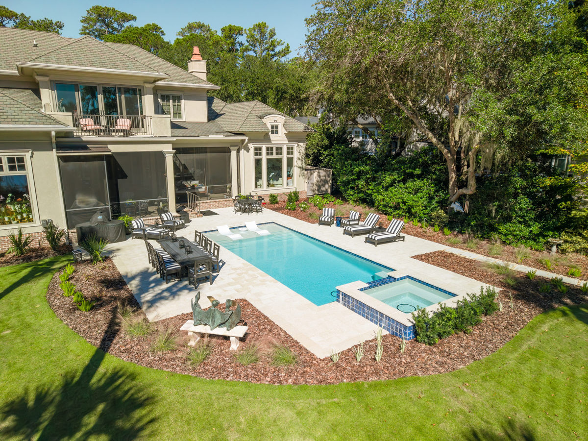 Colleton River Pool Deck — Artistic Shell Stone — photo 6, Colleton River, Bluffton, SC