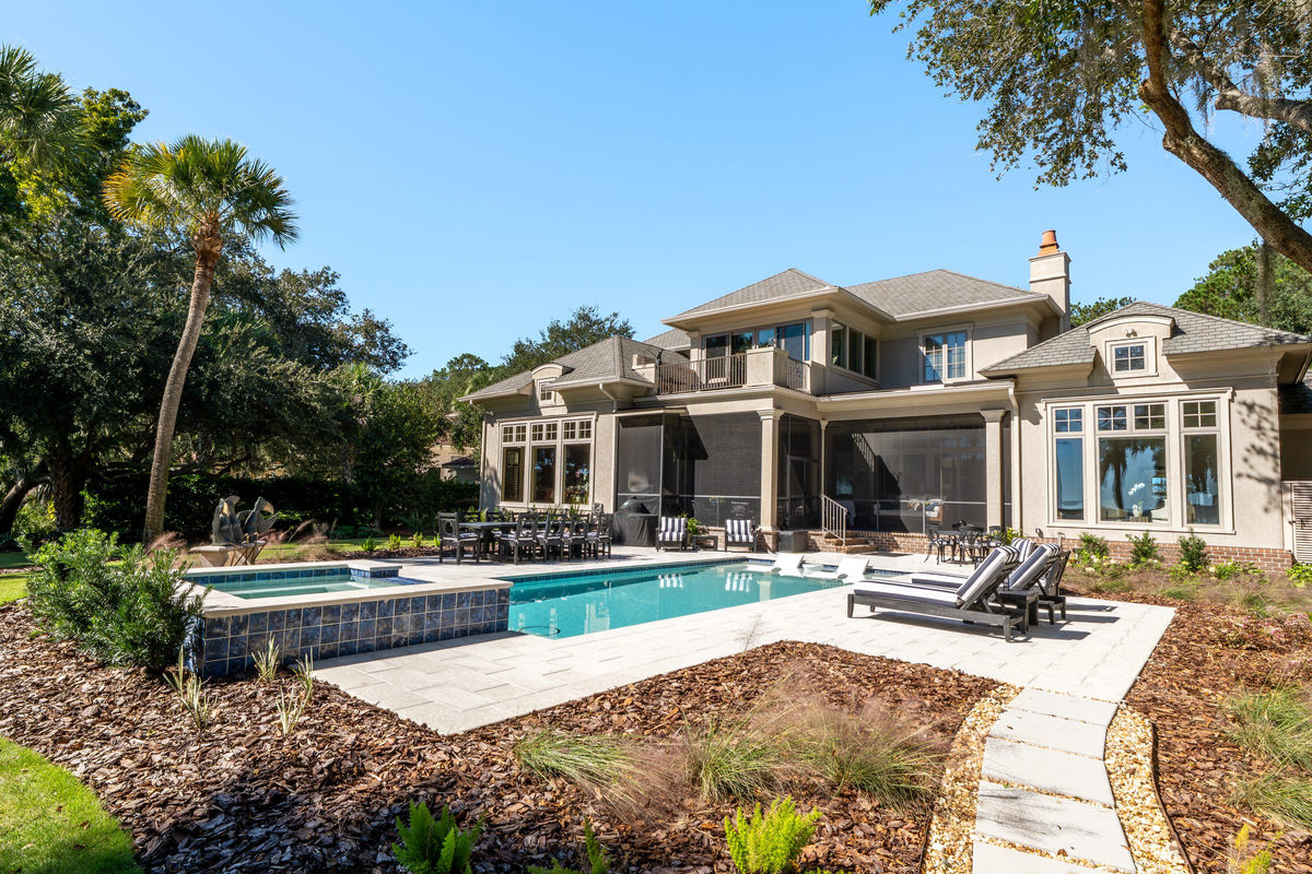 Colleton River Pool Deck — Artistic Shell Stone — photo 2, Colleton River, Bluffton, SC
