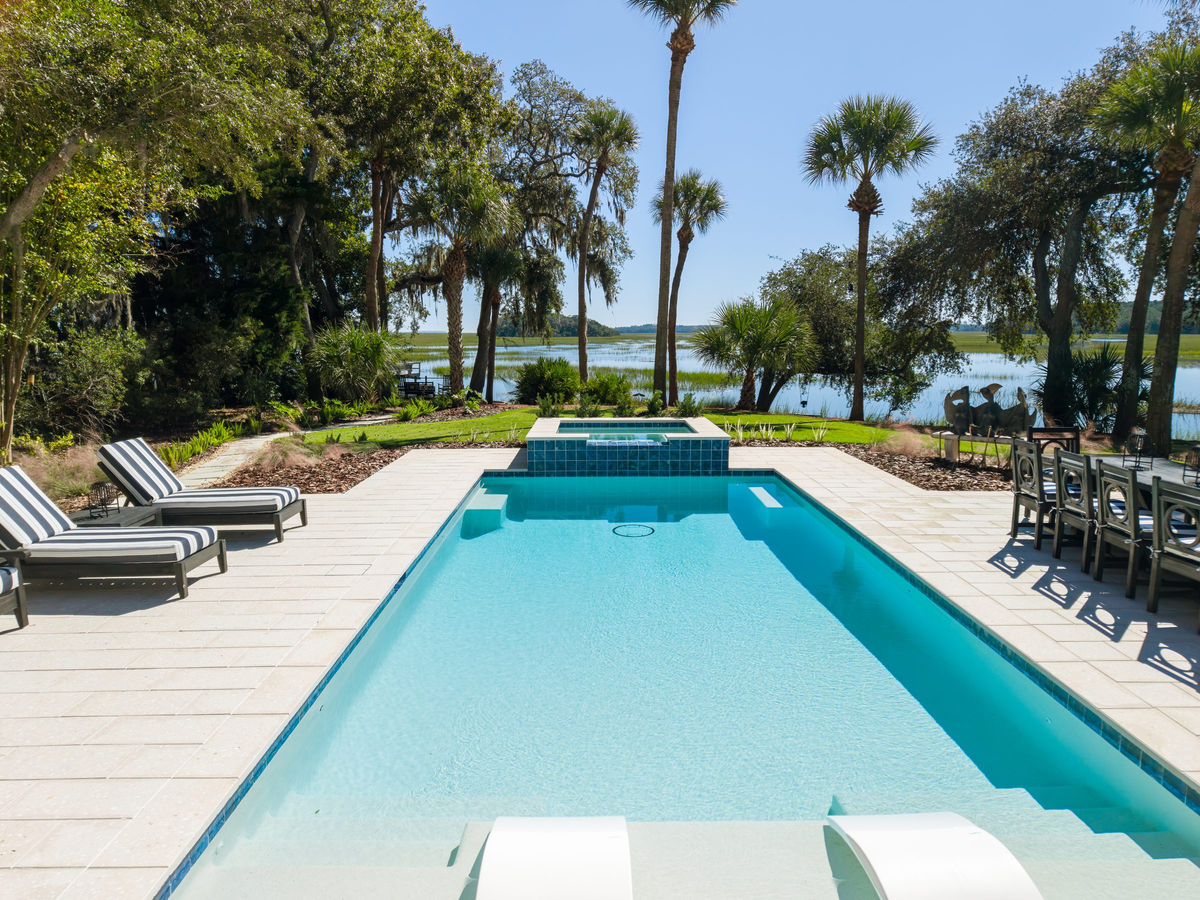 Colleton River Pool Deck — Artistic Shell Stone — photo 9, Colleton River, Bluffton, SC