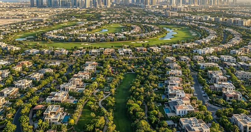 Nieruchomości Dubai Hills Estate — zielona dzielnica willowa z polem golfowym