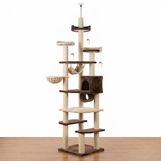 Floor-to-Ceiling Cat Climbing Tower
