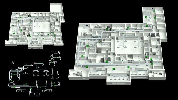 Ductwork & Mechanical System Overlays — view 1