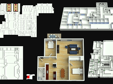 Furnished Interiors & Court Plans