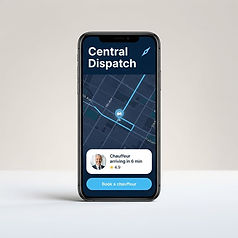 Passenger App on a phone
