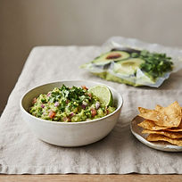 Guacamole fresco en atmósfera modificada