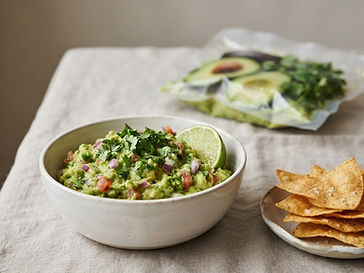 Guacamole fresco en atmósfera modificada