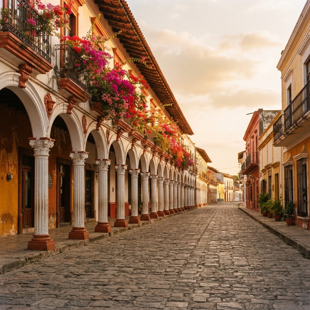 Calle colonial de Tlacotalpan, Veracruz