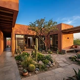 Casa con patio sonorense en Hermosillo