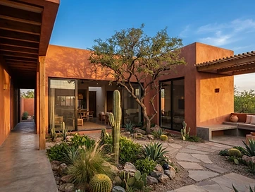 Casa con patio sonorense en Hermosillo