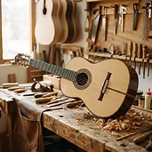 Guitarra clásica de concierto hecha en Paracho