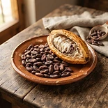 Cacao criollo en grano, 1 kg tostado