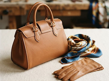 Bolso de piel hecho a mano