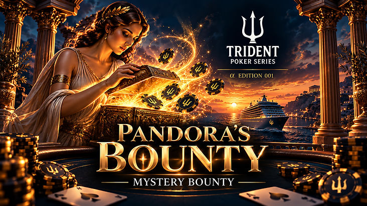 Mystery Bounty tournament artwork: S$500 buy-in, Sunday 6 December 2026, 2:00 PM