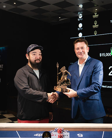 January 2026 Trident Poker Series award moment