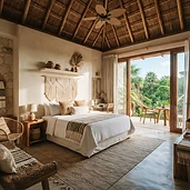Suite boutique con plunge pool entre la selva