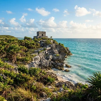 Tour a la Zona Arqueológica de Tulum con guía certificado