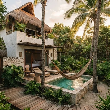 Villa frente al mar en la zona hotelera de Tulum