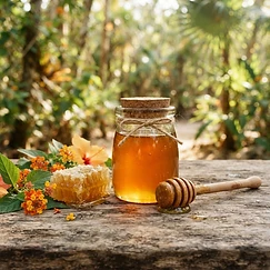 Miel de la selva maya de Tulum, frasco de 500 g