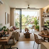 Condo amueblado para estancia de un mes en Gonzalo Guerrero