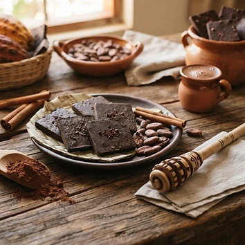 Cacao en polvo y nibs para bebida