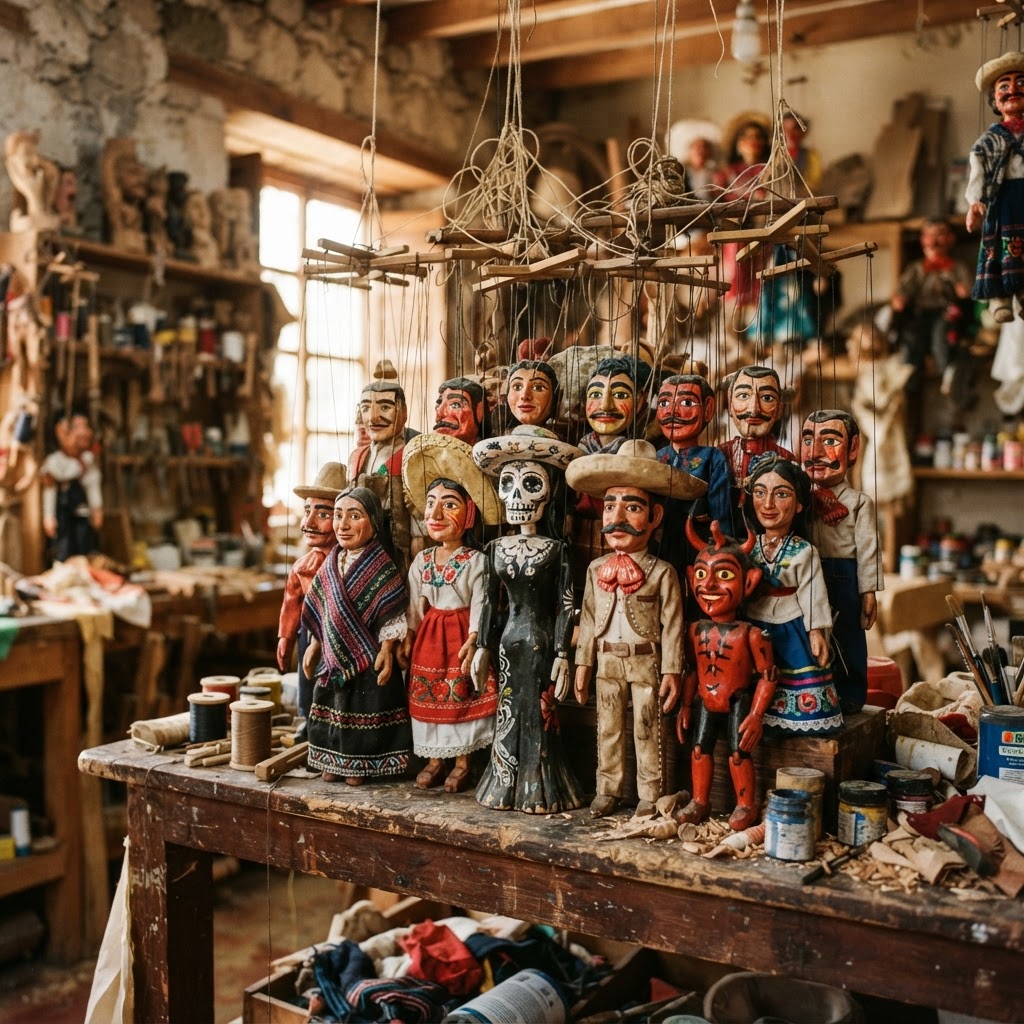 Títeres de madera de Huamantla, Tlaxcala