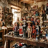Títeres y juguetes de madera de Huamantla