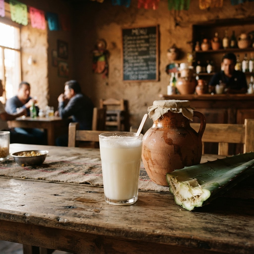 Pulque y aguamiel de maguey, Tlaxco
