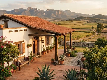 Casa de campo con magueyales en Tlaxco