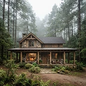 Casa de campo en el bosque de Huitzilac