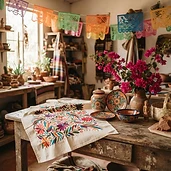 Cartonería de Ocotepec para Día de Muertos